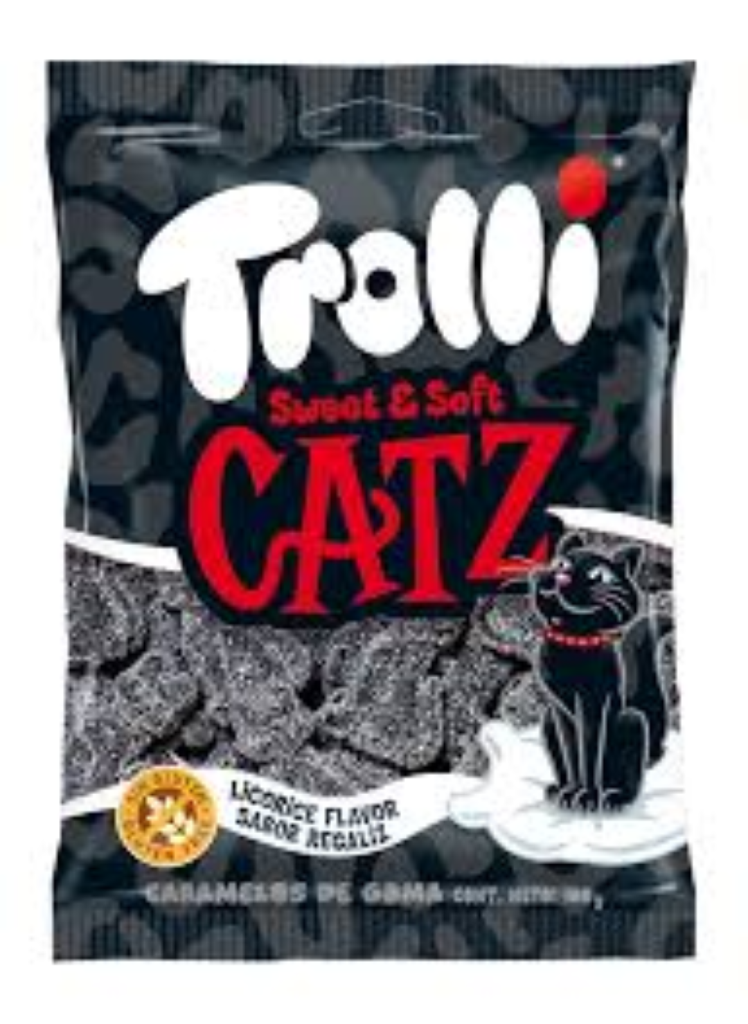 TROLLI SWEET N SOFT CATZ LICORICE 100G
